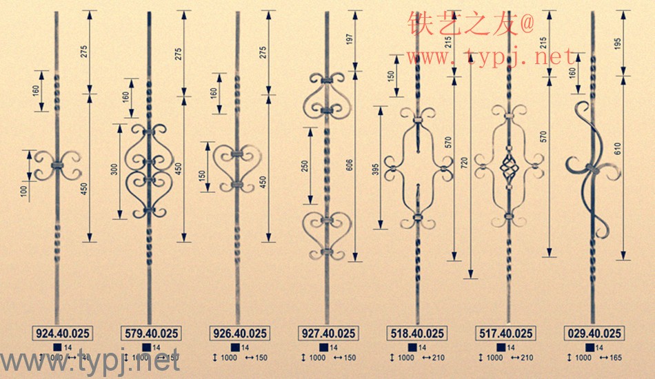 铁艺楼梯配件