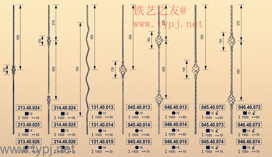 铁艺楼梯立柱